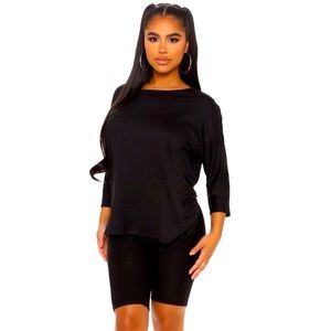 Fashion nova  all about comfort biker short set